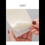 ⁦ورق ملاحظات لاصقة شفاف بسيط بحجم كبير 50 قطعة  قياس 76*79مم⁩ - الصورة ⁦5⁩