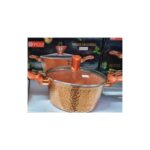 طنجرة جرانيت ثقيلة لون برونزي 20 سم