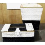 طقم سلة مهملات + علبة محارم