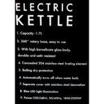 ⁦ابريق كهربائي زجاج سعة 1.7 لترمع مصفاة⁩ - الصورة ⁦2⁩