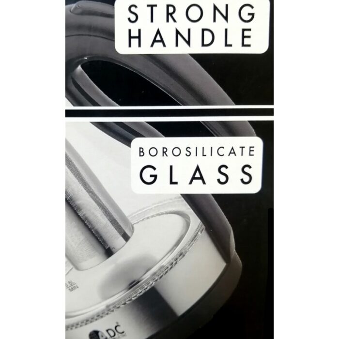 ⁦ابريق كهربائي زجاج سعة 1.7 لترمع مصفاة⁩ - الصورة ⁦4⁩