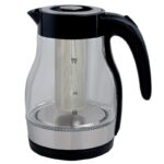 ⁦ابريق كهربائي زجاج سعة 1.7 لترمع مصفاة⁩ - الصورة ⁦5⁩