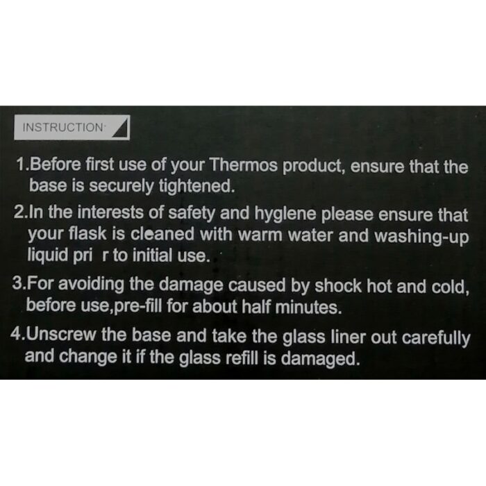 ⁦ثيرموس كبسة ( ريش أسود لتر)⁩ - الصورة ⁦3⁩