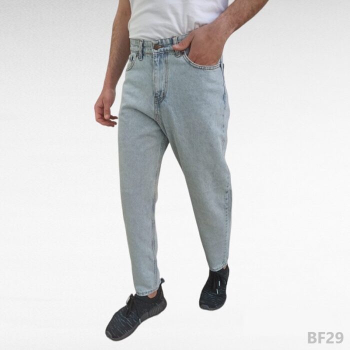 10317034_67db65cb43439 بنطلون جينز شبابي بوي فرند ثلجي ROTA - الصورة 1