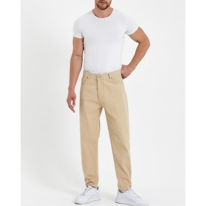 ⁦بنطلون جينز شبابي بوي فرند بيج JOHN LUCCA⁩ - الصورة ⁦2⁩