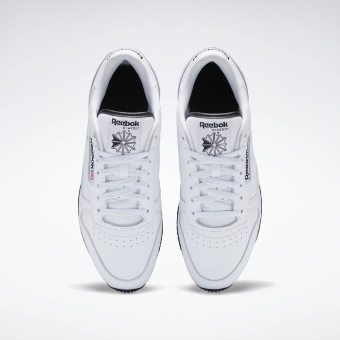 ⁦Reebok Unisex Classic Leather Shoes- حذاء ريبوك كلاسيك ليذر للجنسين لون أبيض⁩ - الصورة ⁦2⁩