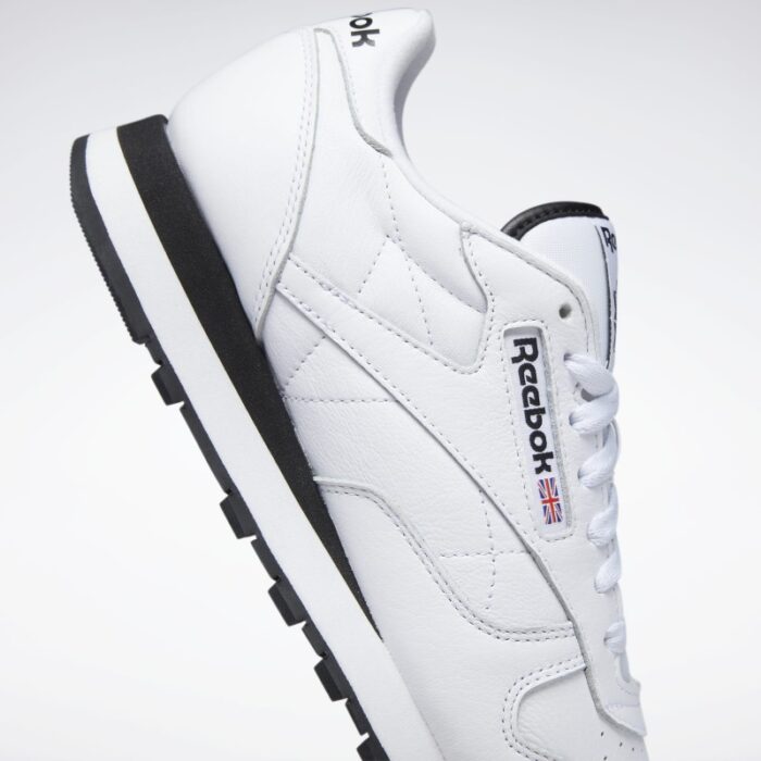 ⁦Reebok Unisex Classic Leather Shoes- حذاء ريبوك كلاسيك ليذر للجنسين لون أبيض⁩ - الصورة ⁦7⁩
