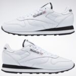⁦Reebok Unisex Classic Leather Shoes- حذاء ريبوك كلاسيك ليذر للجنسين لون أبيض⁩ - الصورة ⁦9⁩