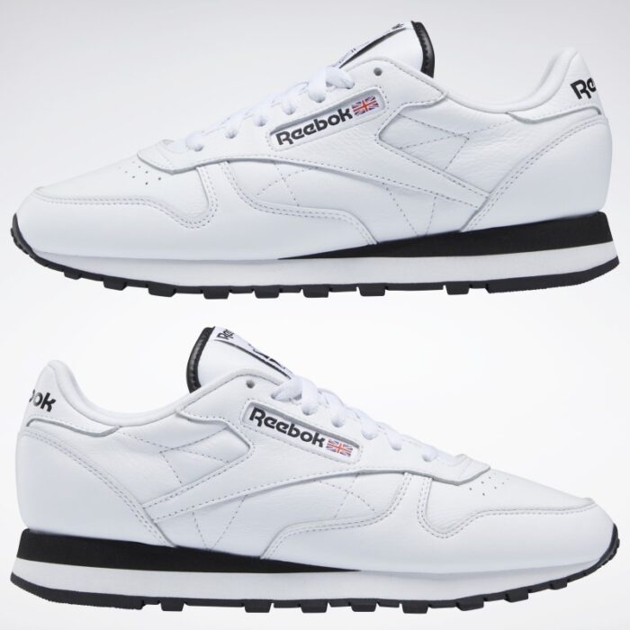 ⁦Reebok Unisex Classic Leather Shoes- حذاء ريبوك كلاسيك ليذر للجنسين لون أبيض⁩ - الصورة ⁦9⁩