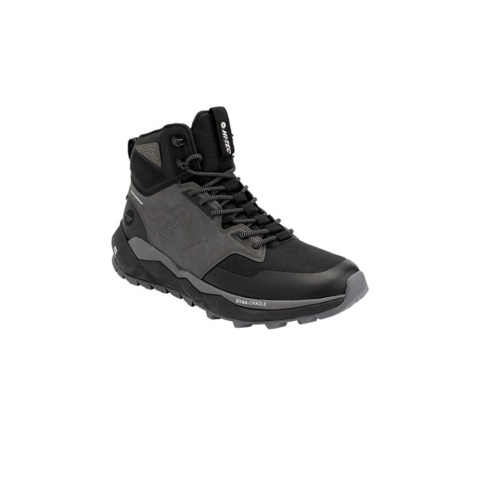 ⁦Hi-Tec Geo Trail Mid WPحذاء هاي-تيك جيو تريل ميد وتر بروف لون أسود⁩ - الصورة ⁦2⁩