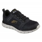 Skechers Men's Track - Knockhill Shoes - حذاء سكيتشرز تراك - نوك هيل للرجال لون اسود ونعل ابيض