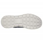 ⁦Skechers Men's Track - Knockhill Shoes - حذاء سكيتشرز تراك - نوك هيل للرجال لون كحلي ونعل ابيض⁩ - الصورة ⁦3⁩