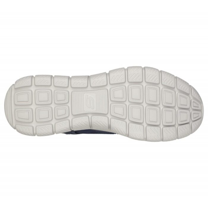 ⁦Skechers Men's Track - Knockhill Shoes - حذاء سكيتشرز تراك - نوك هيل للرجال لون كحلي ونعل ابيض⁩ - الصورة ⁦3⁩