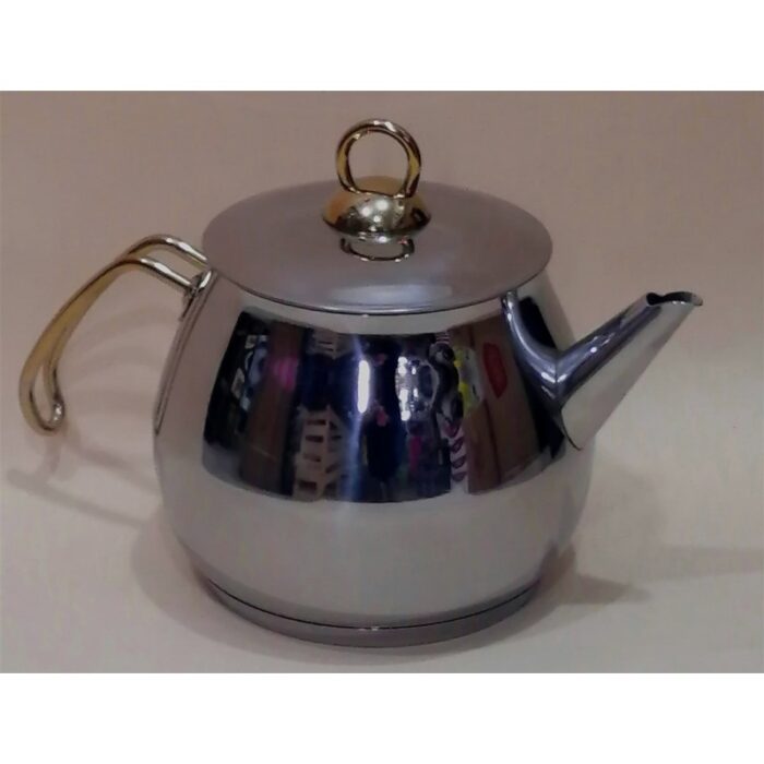 ⁦ابريق شاي ستيل سعة 1 لتر⁩ - الصورة ⁦1⁩