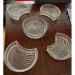 ⁦طقم 5 صحون مكسرات وتسالي زجاج⁩ - الصورة ⁦3⁩