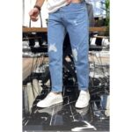 بنطلون جينز شبابي بوي فرند ROTA لون أزرق