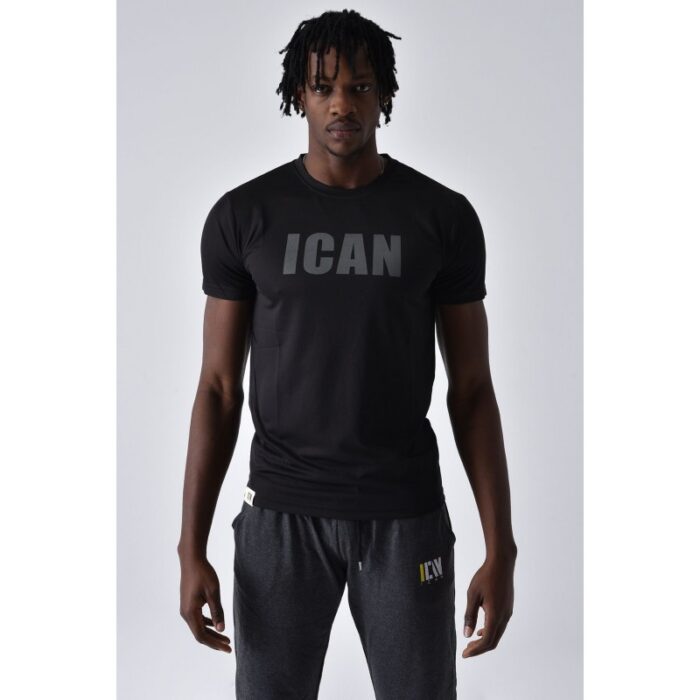 10317453_67db674e6f117 ICAN DRAY FIT T-SHIRT تيشيرت شبابي دراي فيت لون اسود - الصورة 1