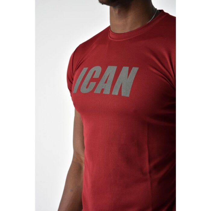 10317454_67db674fc5e1f ICAN DRAY FIT T-SHIRT تيشيرت شبابي دراي فيت لون خمري - الصورة 1