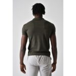 ⁦ICAN POLO T-SHIRT بلوزة بولو تيشيرت شبابي لون زيتي⁩ - الصورة ⁦4⁩