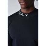 ⁦ICAN SS ROUND NICK SHIRT بلوزة شبابية صوف ناعم DMC مع كتابة على القبة لون كحلي⁩ - الصورة ⁦4⁩