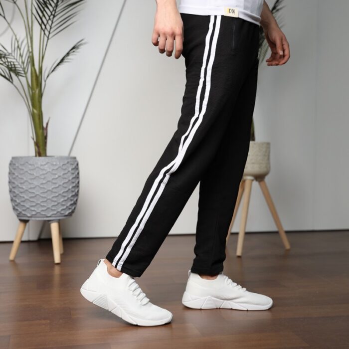 ⁦ICAN WELL BEING TRAINING بنطلون شبابي رجالي صيفي اسود⁩ - الصورة ⁦2⁩