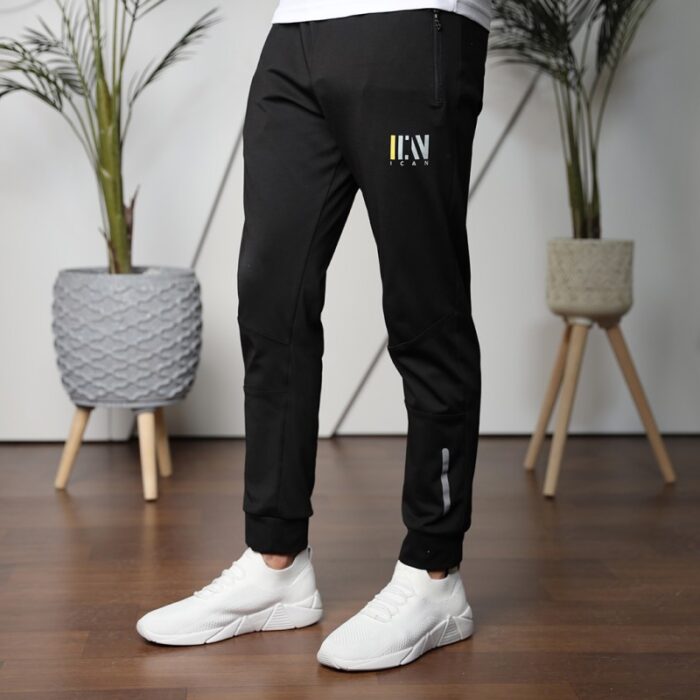 10317474_67db677abbee6 ICAN TRAINING بنطلون شبابي رجالي صيفي اسود - الصورة 1