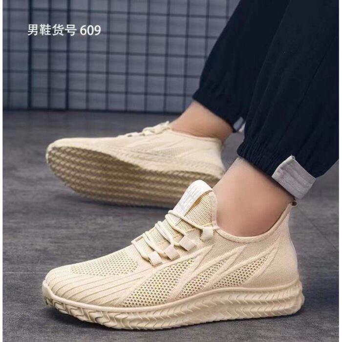 10317588_67db67ee285e0 حذاء سبورت شبابي لون بيج - الصورة 1