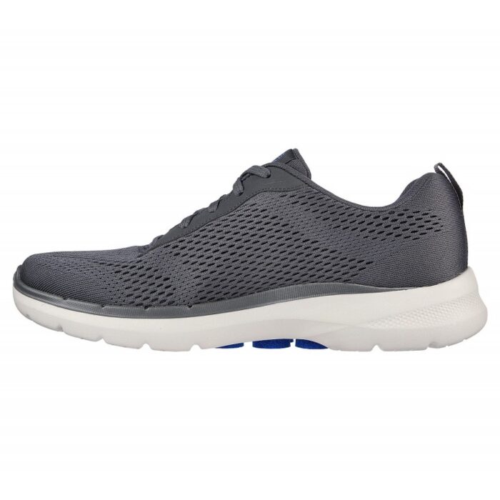 ⁦Skechers Men's GOwalk 6 - Avalo Shoes - حذاء سكيتشرز جو ووك 6- افالو للرجال لون رمادي⁩ - الصورة ⁦4⁩