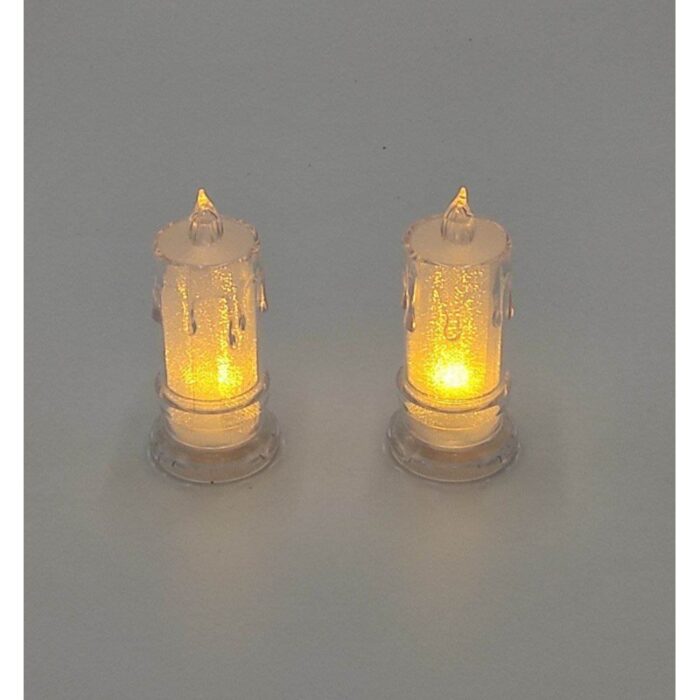 ⁦شمعة LED لون ابيض⁩ - الصورة ⁦2⁩