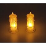 ⁦شمعة LED لون ابيض⁩ - الصورة ⁦3⁩