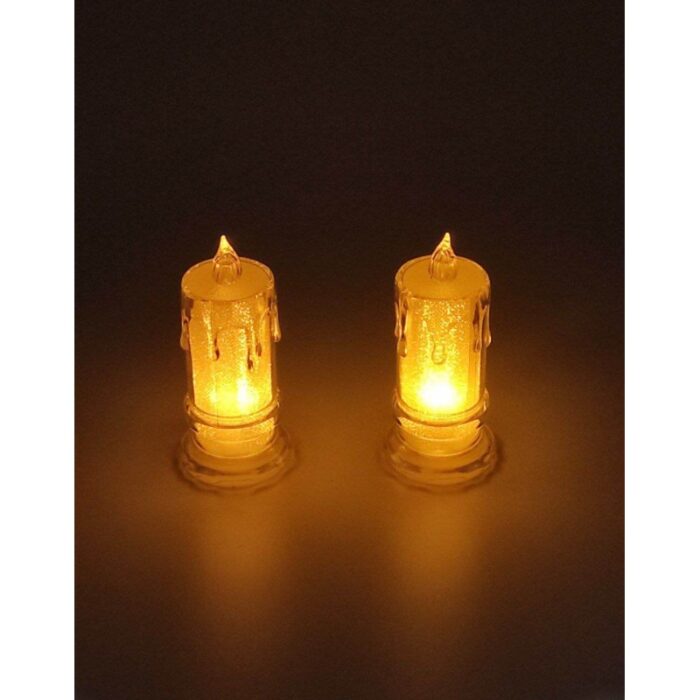 ⁦شمعة LED لون ابيض⁩ - الصورة ⁦4⁩