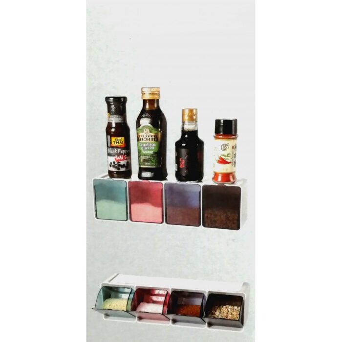 10317826_67db6890a00d3 صندوق بهارات الحائط مكون من 4 خانات مع معالق - Kitchen Wall Dressing Box - الصورة 1