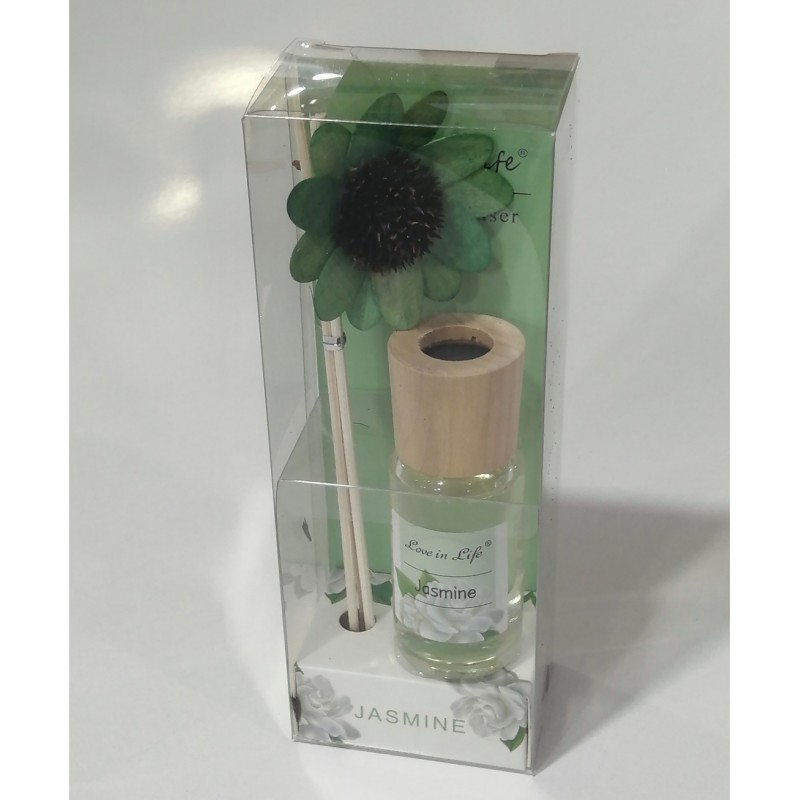 ⁦معطر مع عيدان ووردة JASMINE⁩ - الصورة ⁦1⁩