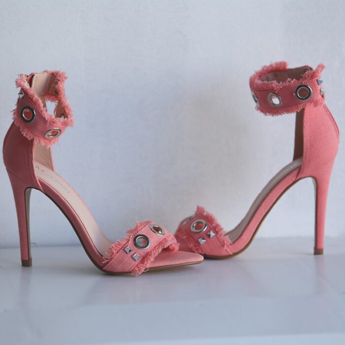 ⁦كعب ستاتي عالي لون زهري⁩ - الصورة ⁦2⁩