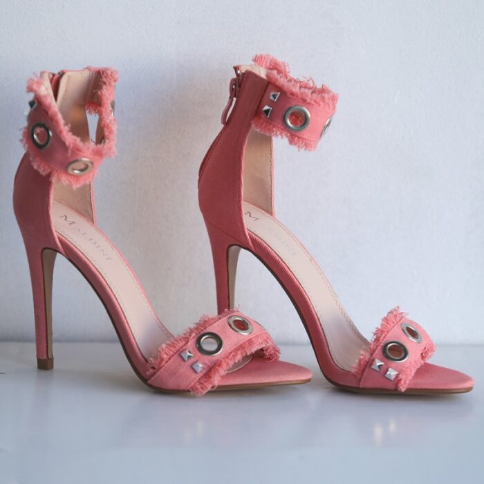 ⁦كعب ستاتي عالي لون زهري⁩ - الصورة ⁦3⁩