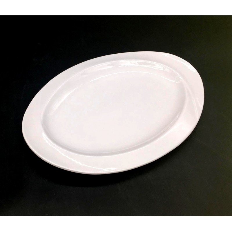 ⁦جاط  بورسلان بيضاوي قياس 30*20.5*1.5 سم⁩ - الصورة ⁦1⁩