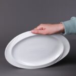 ⁦جاط  بورسلان بيضاوي قياس 30*20.5*1.5 سم⁩ - الصورة ⁦5⁩