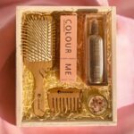 ⁦باكيج عطر colour me pearl 100 ml+عطر colour me pearl 50 ml+شمعة فواحة +مشط خشبي كبير boreal إيطالي +مشط خشبي صغير boreal إيطالي⁩ - الصورة ⁦4⁩