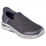 Skechers Men's Slip-ins: GO WALK Arch Fit - Hands Free Shoes  - حذاء سكيتشرز ليب اون: جو ووك ارتش فيت هاند فري للرجال لون رمادي