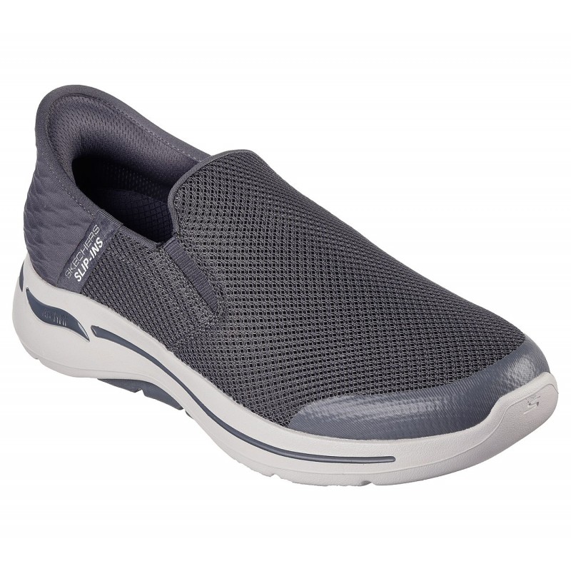 ⁦Skechers Men's Slip-ins: GO WALK Arch Fit - Hands Free Shoes  - حذاء سكيتشرز ليب اون: جو ووك ارتش فيت هاند فري للرجال لون رمادي⁩ - الصورة ⁦1⁩