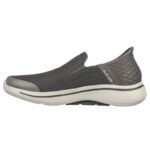 ⁦Skechers Men's Slip-ins: GO WALK Arch Fit - Hands Free Shoes  - حذاء سكيتشرز ليب اون: جو ووك ارتش فيت هاند فري للرجال لون رمادي⁩ - الصورة ⁦4⁩