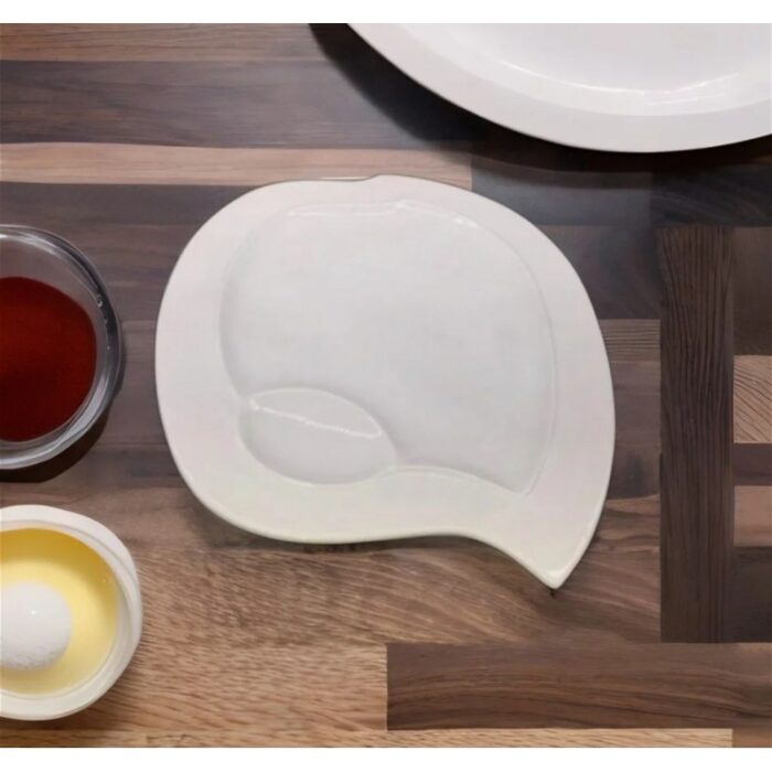 ⁦جاط  بورسلان للبطاطا والكاتشاب قياس 35*27*1.3 سم⁩ - الصورة ⁦3⁩