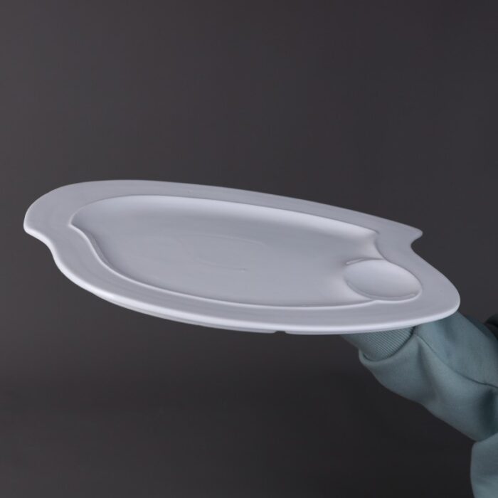 ⁦جاط  بورسلان للبطاطا والكاتشاب قياس 35*27*1.3 سم⁩ - الصورة ⁦7⁩