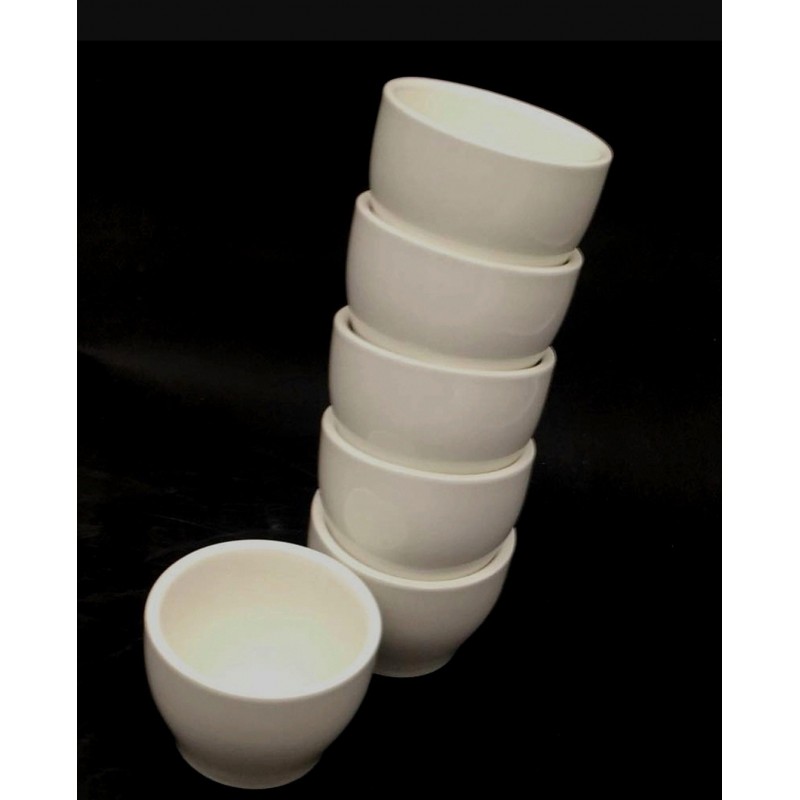 ⁦زبدية بورسلان حفة عريضة 10*10*7.5 سم⁩ - الصورة ⁦1⁩