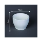 ⁦زبدية بورسلان حفة عريضة 10*10*7.5 سم⁩ - الصورة ⁦3⁩