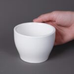 ⁦زبدية بورسلان حفة عريضة 10*10*7.5 سم⁩ - الصورة ⁦5⁩