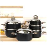 طقم 6 طناجر جرانيت 18-28