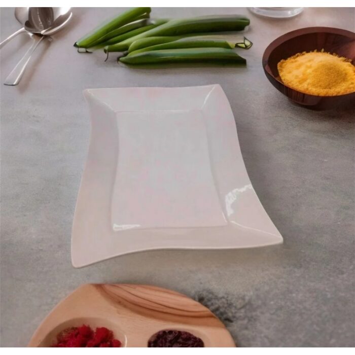 ⁦جاط مستطيل بورسلان 29.5*20.5*3.5 سم⁩ - الصورة ⁦2⁩