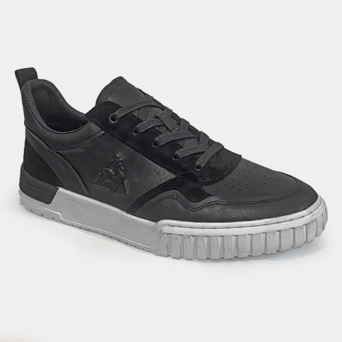 ⁦Le Coq Sportif Men's Court Shoes - حذاء لي كوك سبورتيف كورت للرجال لون أسود⁩ - الصورة ⁦2⁩