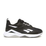 Reebok Womens' Nanoflex TR V2 Shoes- حذاء ريبوك نانو فلكس تي ار في 2 للنساء لون أسود ونعل أبيض